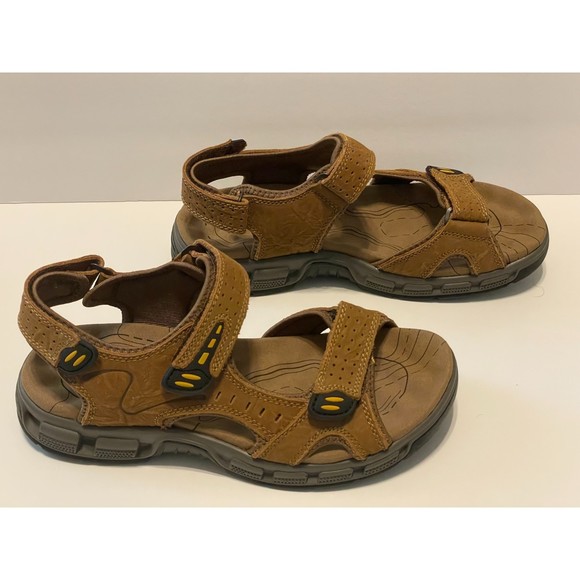 Camel Crown Men\'s Leather Sandals Brown Camel 7837 Size 7 main image 4